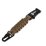 Paracord - taktická kľúčenka Survival - Coyote Brown (Farba: Coyote)