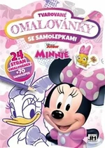 Tvarované omalovánky se samolepkami - Minnie