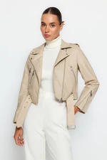 Trendyol Ecru Regular Coat