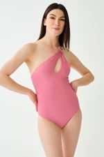 Dagi Women's Pink One-Shoulder Swimsuit