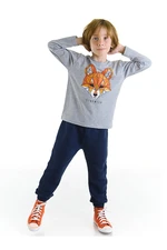 Mushi Geometric Fox Boys T-shirt Pants Suit