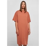 Women's Organic Long Oversized Terracotta T-Shirt