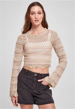 Women's knitted sweater made of soft seagrass