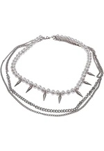 Meridian Pearl Silver Layering Necklace