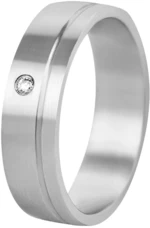 Beneto Exclusive Dámský prsten z oceli s krystelem SPD06 59 mm