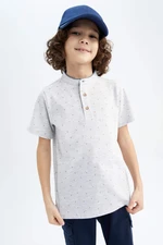 DEFACTO Boy Regular Fit Crew Neck Pique Short Sleeve Polo T-Shirt