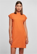 Women's Turtle Extended Shoulder Dress - Orange
