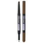 MAYBELLINE NEW YORK NY Express Brow Satin Duo 02 Medium Brown Ceruzka a púder na obočie duo