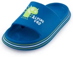 Children's summer slippers ALPINE PRO LARINO electric blue lemonade