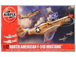 Level 1 Model Kit North American P-51D Mustang Fighter Aircraft with 2 Scheme Options 1/72 Plastic Model Kit by Airfix