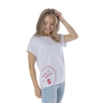 White women's T-shirt with print SAM 73