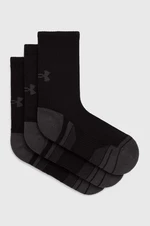 Ponožky Under Armour 3-pak pánske, čierna farba, 1379512