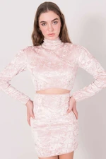 Pink BSL velour top