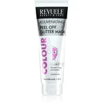 Revuele Colour Glow Rejuvenating Peel off Glitter Mask slupovací maska pro omlazení pleti 80 ml