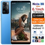 HTM Note30 Ultra Global Version Smartphone Android 11 6G RAM 128G ROM Telephone 5200mAh 6.1inch HD Camera Mobile Phones