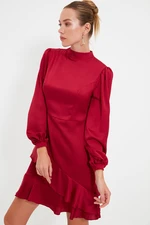 Trendyol Burgundy Burgundy Woven Dress