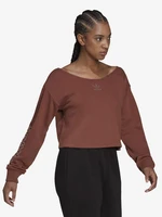 adidas Originals Slouchy Crop top Hnědá