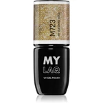 MYLAQ UV Gel Polish gelový lak na nehty odstín My Gleaming Gold 5 ml