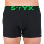 Pánské boxerky Styx long sportovní guma černé