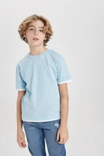 DEFACTO Boy's Crew Neck Short Sleeve T-Shirt