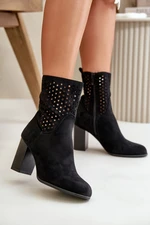 Women's Ankle Boots With Zipper Black Meriadne