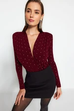 Trendyol Burgundy Stone Body