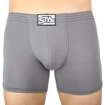 Men's boxers Styx long classic elastic dark gray