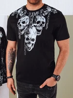 Men's T-shirt with black Dstreet print