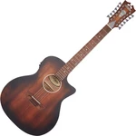 D'Angelico Premier Fulton LS Aged Mahogany Chitarra Semiacustica 12 Corde