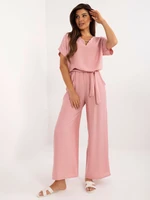 Pink viscose summer set