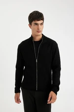 DEFACTO Standard Fit Turtleneck Cardigan