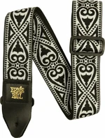 Ernie Ball Black Heart Jacquard Gitarový pás Black Heart Jacquard