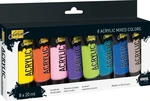 Kreul 84177 Set di colori acrilici 8 x 20 ml