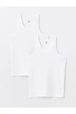 LC Waikiki U-Neck Combed Cotton Men's Undershirt, 2-pack