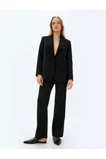 Koton Fabric Trousers Wide Straight Leg Standard Waist