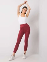 RUE PARIS Burgundi női leggings