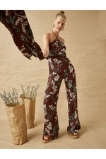 Koton Halterneck Jumpsuit with Ring Detail