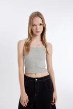 DEFACTO Coool Fitted Fitted Corduroy Camisole Basic Plain Tank Top