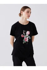 LC Waikiki Crew Neck Printed Short Sleeve Women's T-Shirt