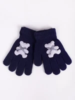 Yoclub Kids's Gloves RED-0235G-AA5B-001 Navy Blue