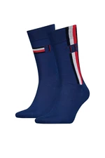 Tommy Hilfiger Socks - TH MEN SOCK 2P ICONIC STRIPE blue