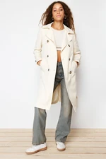 Trendyol Stone Regular Belt Midi Trench Coat