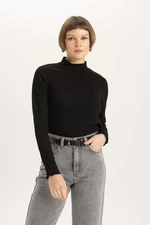 DEFACTO Regular Fit Ribbed Long Sleeve Top