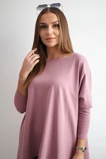 Oversize blouse dark pink