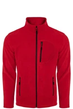 24601 Dewberry 5 Pocket Outdoor Full Zipper Fleece Jacket-RED