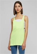 Women's loose neon tank top neonyellow