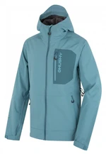 Husky  Samai M faded blue, M Pánska softshell bunda