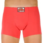 Men's boxers Styx long classic elastic red