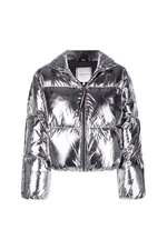 Tommy Hilfiger Jacket - GLOSS FOIL LOGO DOWN PUFFER JKT silver