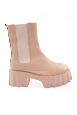 DGN Es804 Women's Boots with a Thick Sole and Stretch Detail Heels.